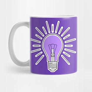 purple lilac lightbulb Mug